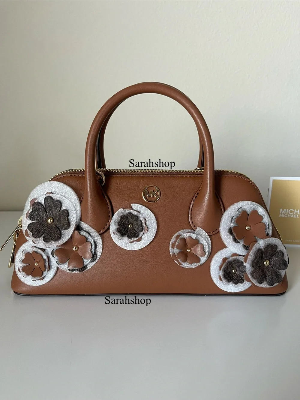🌼Michael Kors Petra Small Floral Embellished Crossbody Bag